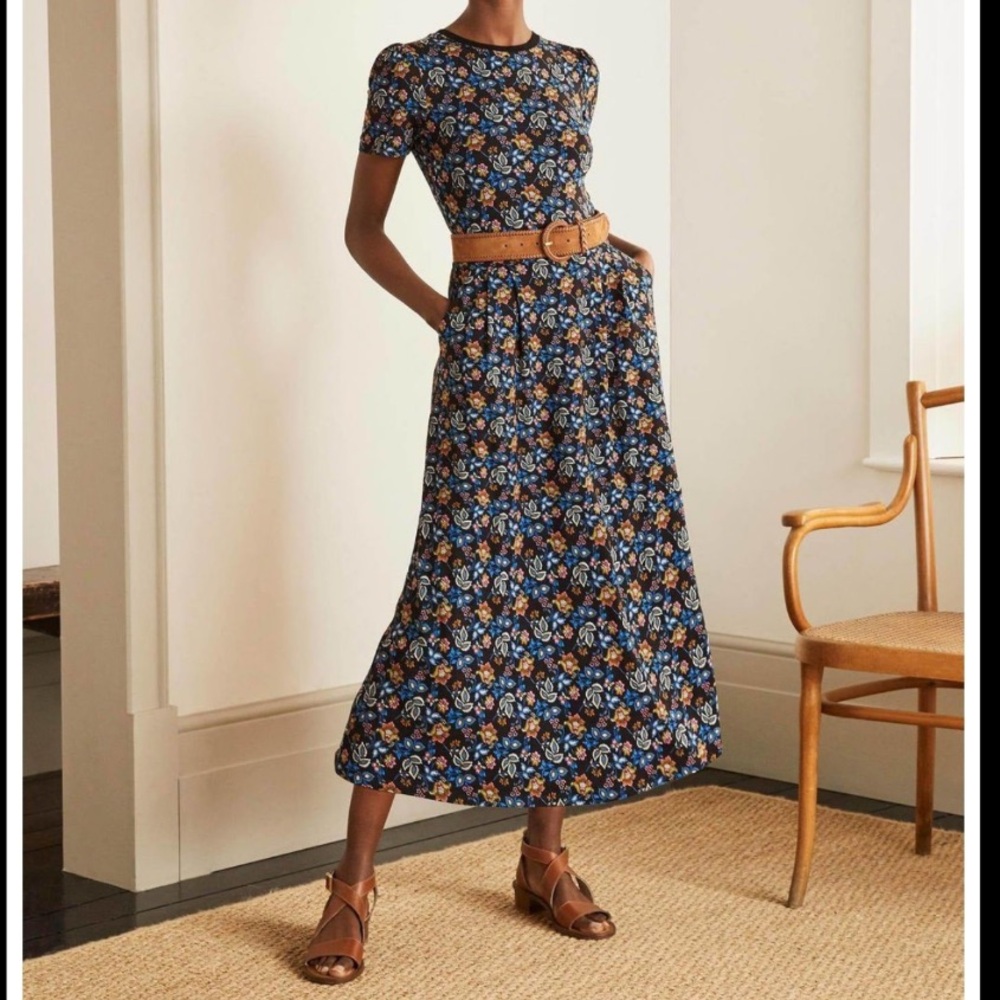 Lucinda Jersey Midi Dress 8 Petite